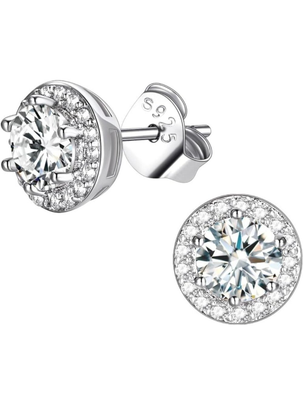 Elegant Birthstone Earrings for Women - 12 Month Jewelry Set with Gift Box